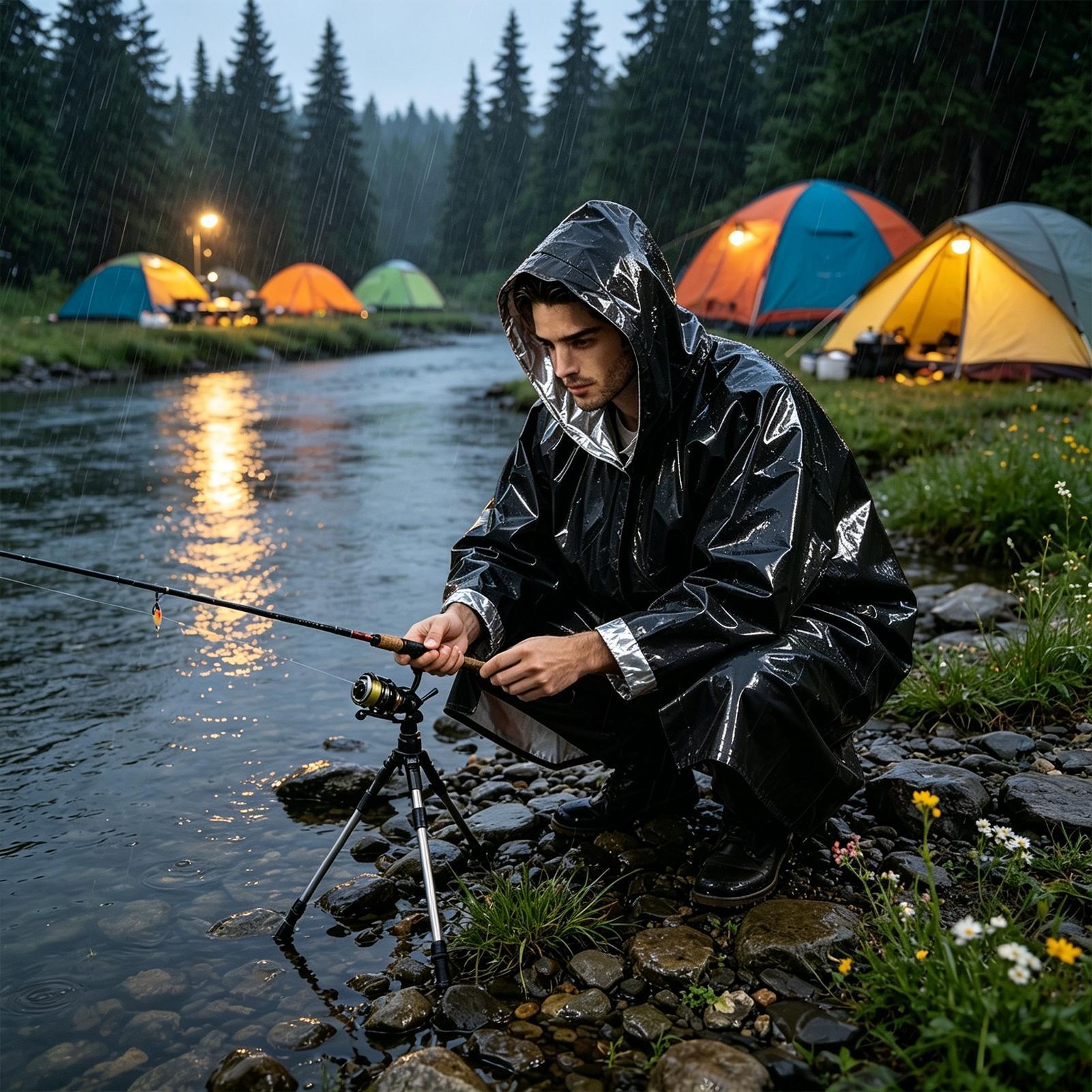 1 pièce : film imperméable d’u - Emergency Poncho Rain avis et prix