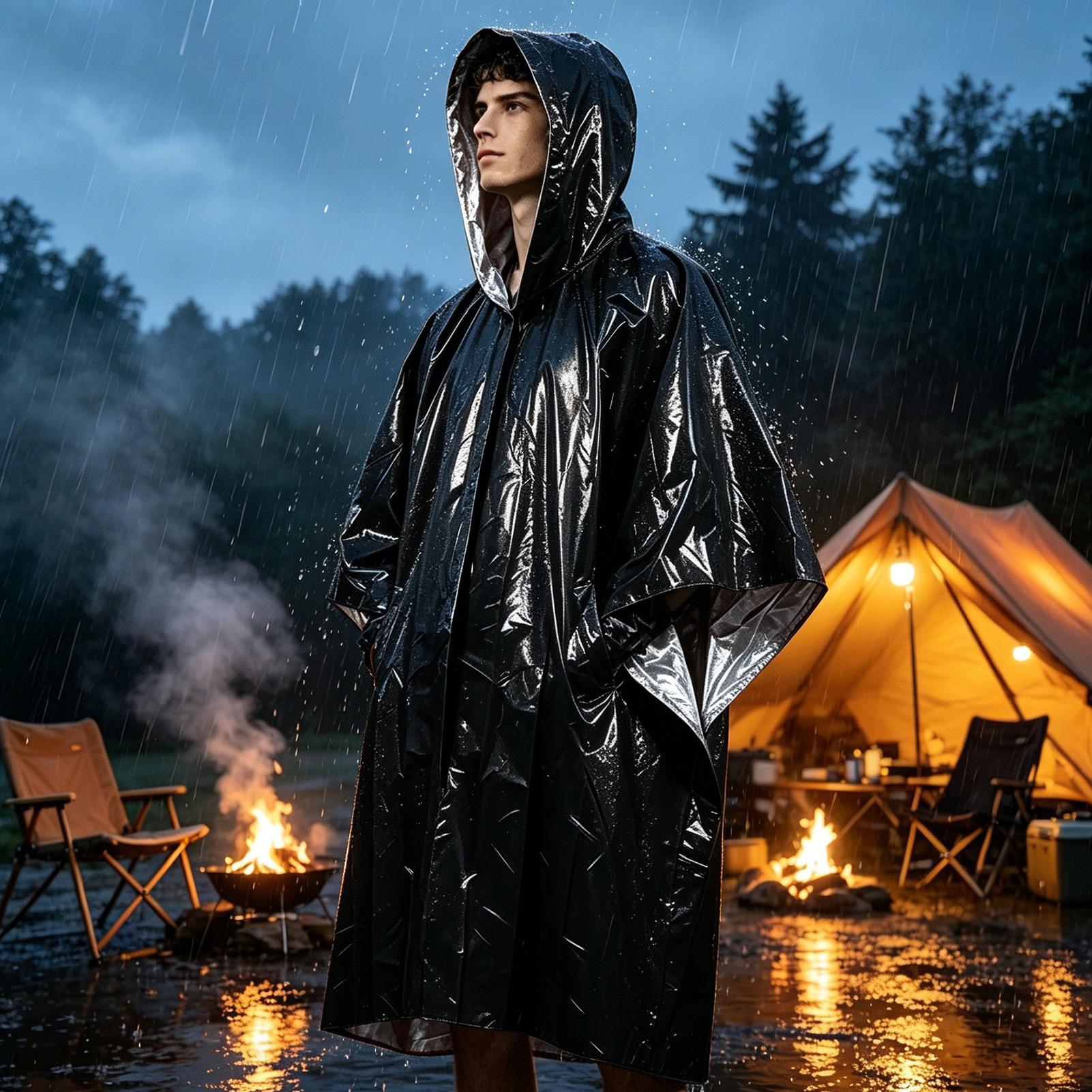 1 pièce : film imperméable d’u - Emergency Poncho Rain avis et prix
