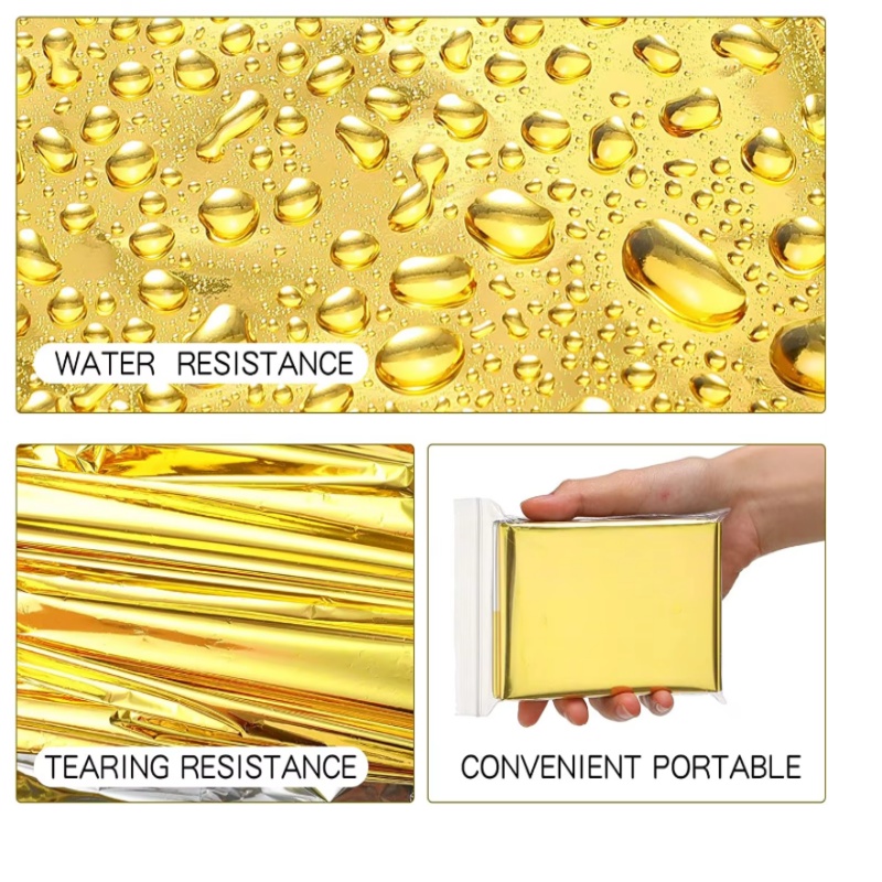 Lot de 4 couvertures de survie - Survival Blanket Reflective avis et prix