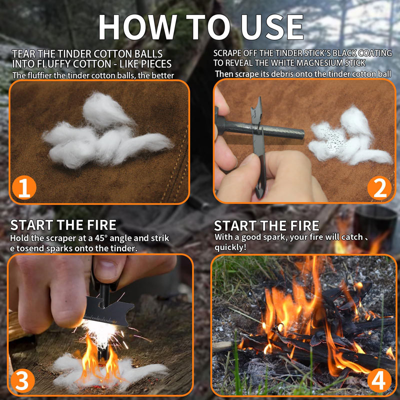 Mini démarreur de feu Portable - Magnesium Fire Starter avis et prix